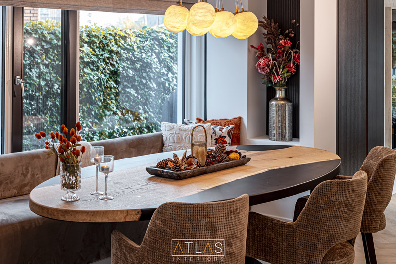 Atlas Interiors eetkamer – tafelopstelling